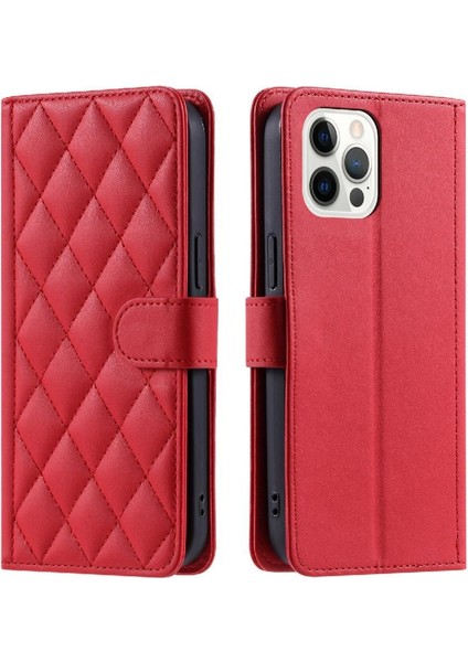 Iphone 12 Için Telefon Kılıfı Pro Max Manyetik El Kayışı Flip Folio Cüzdan (Yurt Dışından)