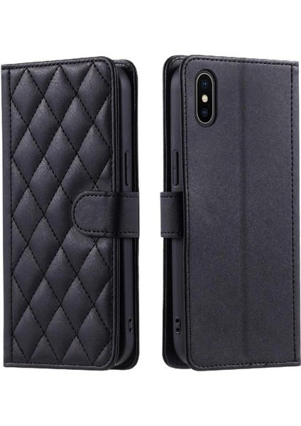 Iphone Xs Max Flip Folio Cüzdan Kafes Manyetik Kart El Telefon Kılıfı (Yurt Dışından)