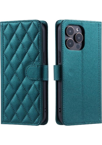 Telefon Kılıfı Için iphone 14 Pro Max Flip Folio Cüzdan El Kayışı Kafes (Yurt Dışından)