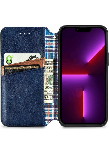 Apple IPhone 13 Için Kılıf Mini Deri Kılıf Cüzdan Fonksiyonu Zarif Flip (Yurt Dışından)