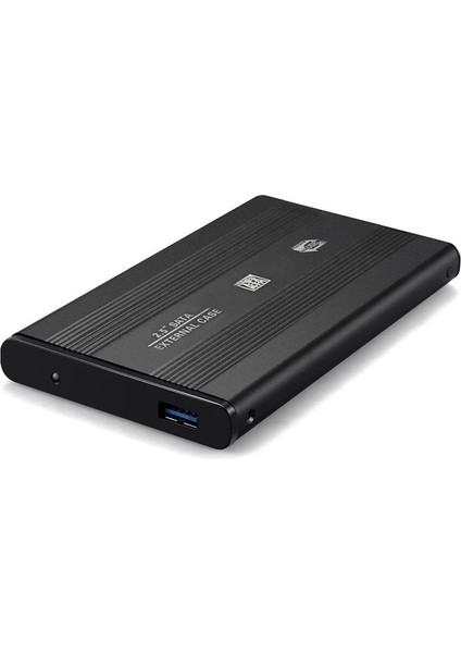 2.5 Inç Usb 3.0 Sata Harddisk Hdd Kutusu 5 Gbps Kılıf Siyah Aluminyum Metal Kasa