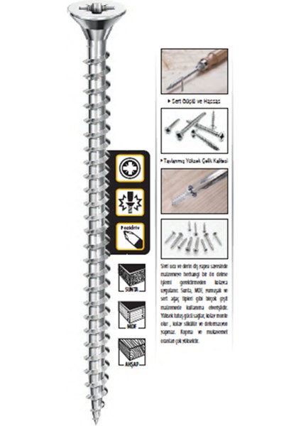 Sunta Vidası 4 x 16 mm ( 1000 Adet )
