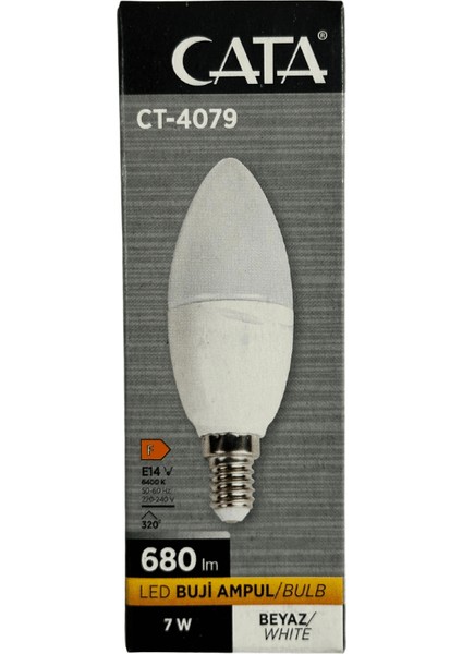 CT-4079 7W 6400K (Beyaz Işık) E14 Duylu LED Buji Ampul (10 Adet) fiyatları