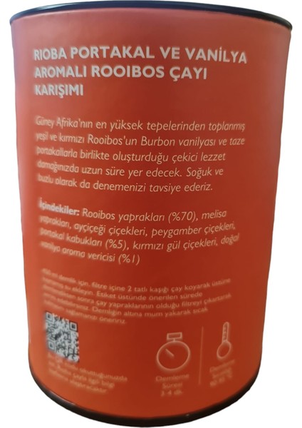 Rooibos Çayı Portakal Kabuğu & Vanilya 75 gr