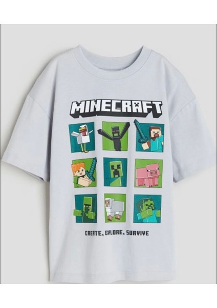 Çocuk Minecraft Tshirt