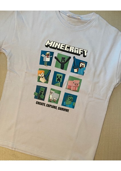 Çocuk Minecraft Tshirt