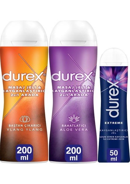 Play Aloe Vera 200ml + Ylang Ylang 200ml + Extreme Anal  Jel 50ml
