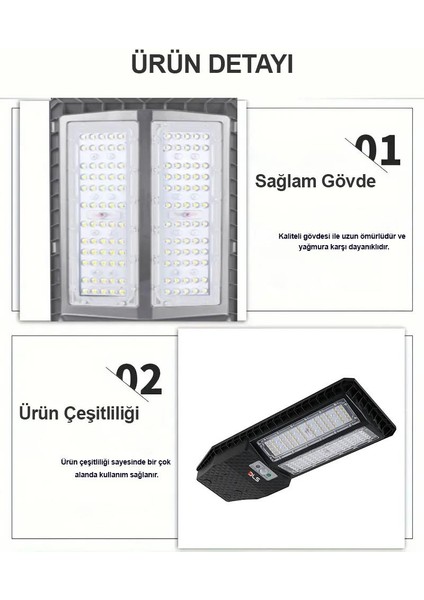 300 Güneş Enerjili Solar Bahçe Çevre Lambası Dls