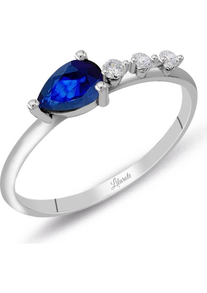 Damla Safir Pırlanta Yüzük