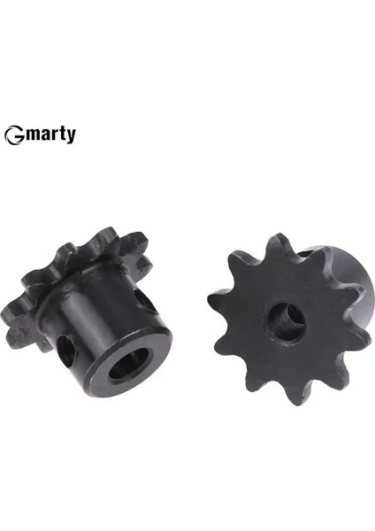 10MM Tarzı 1 Adet Bisiklet Zinciri Dişli 45 # Çelik 10 Diş Endüstriyel Dişli Çark Üst Tel Delikli (Yurt Dışından)