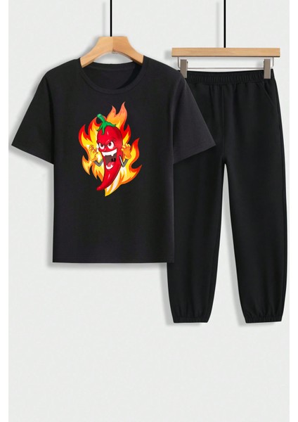 Only Trendwear Çocuk Süper Biber Alt - Üst Eşofman Takımı