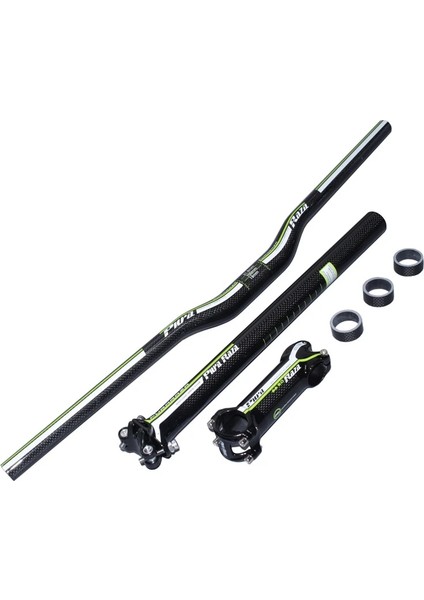 Mavi Stil Özgür !mtb Bisiklet Bisiklet Karbon Fiber Gidon + Sele Borusu + Kök + Üst Kapak = 1 Grup (Yurt Dışından)