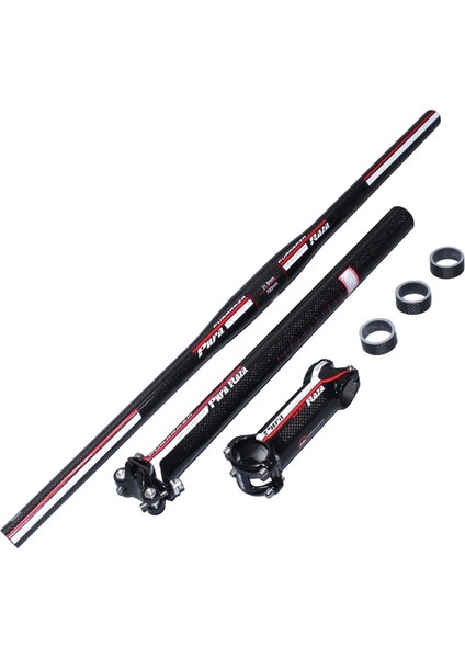Mavi Stil Özgür !mtb Bisiklet Bisiklet Karbon Fiber Gidon + Sele Borusu + Kök + Üst Kapak = 1 Grup (Yurt Dışından)