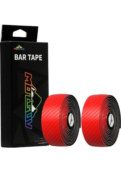 Kırmızı Stil Yol Bisiklet Gidon Karbon Fiber Desen Eva Pu Bar Bant Yumuşak Bisiklet Sönümleme 2 Bar ile Kaymaz Şok Kayışı Bisiklet Parçaları (Yurt Dışından)