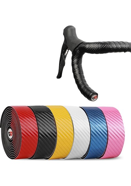Kırmızı Stil Yol Bisiklet Gidon Karbon Fiber Desen Eva Pu Bar Bant Yumuşak Bisiklet Sönümleme 2 Bar ile Kaymaz Şok Kayışı Bisiklet Parçaları (Yurt Dışından)
