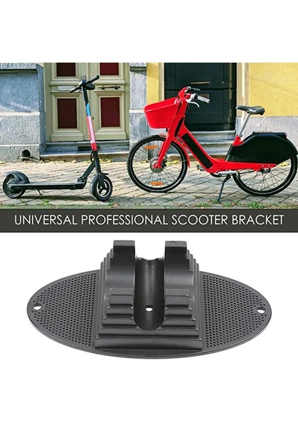 Siyah Stil Scooter Sabit Park Rafı Çocuk Bisiklet Tekerlek Pedi Darı Scooter Park Cihazı Bisiklet Ekipmanları Aksesuarları (Yurt Dışından)