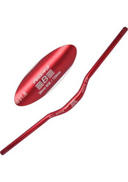 720-30MM-KIRMIZI Tarzı Bucklos Dağ Bisikleti Gidon 31.8*mm Alüminyum Alaşım Yükseltici Bar Bisiklet Gövdesi ile Ultralight Mtb Gidon Bisiklet Parçası (Yurt Dışından)