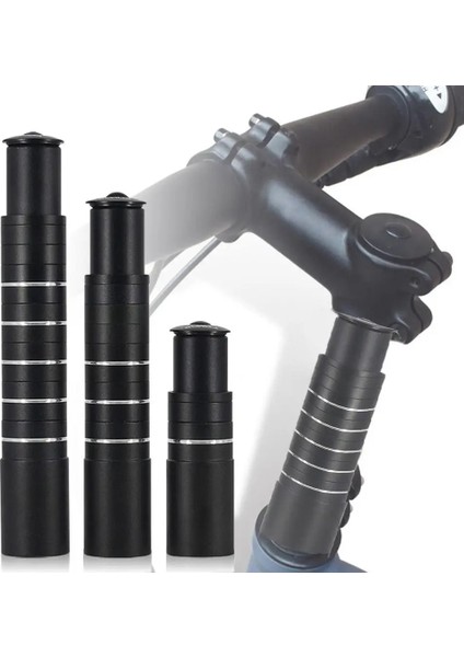 115MM Tarzı mm Bisiklet Gidon Genişletici Çatal Kök Rise Up Uzatma Heads Up Siyah Çatal Genişletici Mtb Bisiklet Bisiklet Ekipmanları (Yurt Dışından)