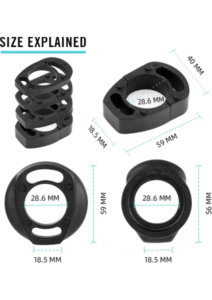 6 Adet Tarzı Aerodinamik Bisiklet Spacer Yol Mtb Bisiklet Bisiklet Gidon Sapı Kullanımı Için Entegre Aero (Yurt Dışından)