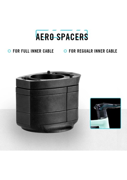 6 Adet Tarzı Aerodinamik Bisiklet Spacer Yol Mtb Bisiklet Bisiklet Gidon Sapı Kullanımı Için Entegre Aero (Yurt Dışından)