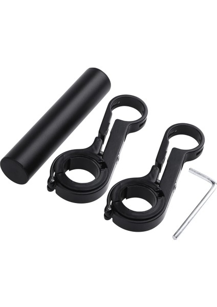 Siyah Stil 10CM Bisiklet Lambası Tutucu Alüminyum Alaşımlı Bisiklet Gidon Genişletici Lamba Telefon Montaj Standı Sürme Dağ Bisikleti Işık Braketi (Yurt Dışından) fırsatları