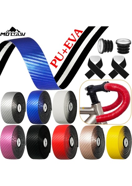 Kumral Stili Ölü Uçan Bisiklet Eva Pu Saplı, Fişli Kaymaz Amortisör, Yarış Parçaları ile Düşük Karbon Fiber Sap 2 Kolları (Yurt Dışından)
