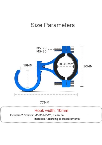 Mavi Stil Bisiklet Gidon Kancası Elektrikli Bisiklet Scooter Kask Çanta Kancası Mtb Katlanır Bisiklet Ön Ara Çerçeve Çok Amaçlı Asılı Kanca (Yurt Dışından) indirimleri