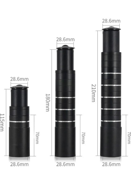 115MM Tarzı mm Bisiklet Gidon Genişletici Çatal Kök Rise Up Uzatma Heads Up Siyah Bisiklet Çatalı Genişletici Mtb Bisiklet Bisiklet Parçası (Yurt Dışından) modelleri