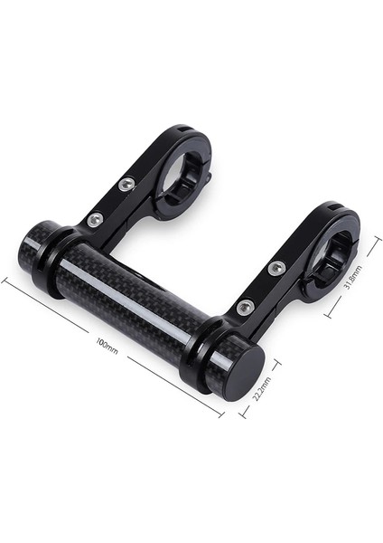 No.3 Tarzı 10 cm 2 Halka Mtb Bisiklet Çift Gidon Genişletilmiş Montaj Fener Lamba Desteği Karbon Tüp Montaj Gidon Bisiklet Aksesuarları (Yurt Dışından)