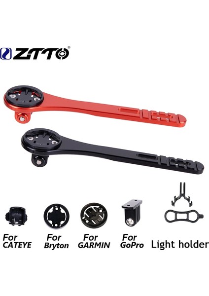 Kırmızı Stil Ztto Yol Bisikleti Hız Göstergesi Bilgisayar Gidon Dış Ön Montaj Bisiklet Bisiklet Garmin Cateye Gopro Eylem Kamera Işık Tutucu (Yurt Dışından) fiyatları
