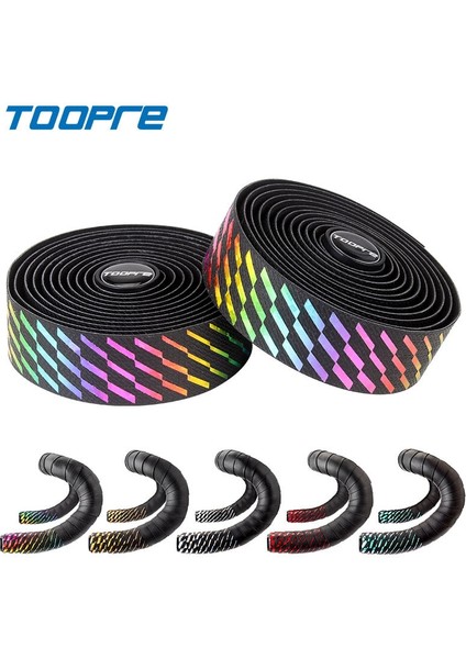 C Tarzı Toopre Yeni Yol Bisikleti Bar Bandı Renkli Degrade Renk Gidon Bantları Evapu Yumuşak Titreşim Önleyici Sarma Bandı Dayanıklı Bar Bartape (Yurt Dışından)