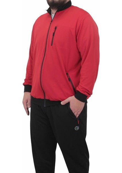 Erkek Büyük Beden Eşofman Takım Rebirth TK714 Kırmızı fiyatları