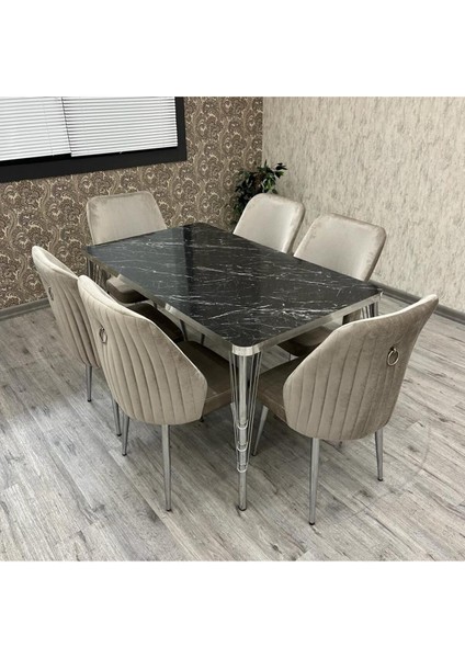 Mutfak Masası Takımı,6 Kişilik Mutfak Masa Takımı Orma Takım