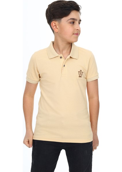 Angelos Girls Erkek Çocuk Polo Yaka T-Shirt 5-14 Yaş LXB018