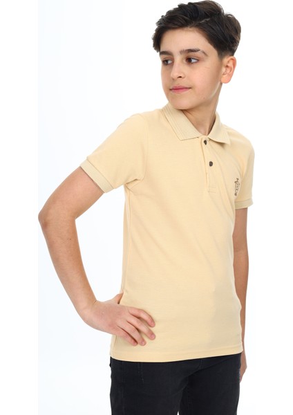 Angelos Girls Erkek Çocuk Polo Yaka T-Shirt 5-14 Yaş LXB018