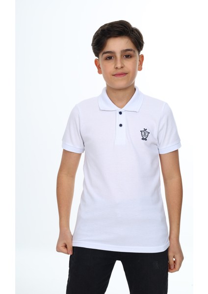 Angelos Girls Erkek Çocuk Polo Yaka T-Shirt 5-14 Yaş LXB018