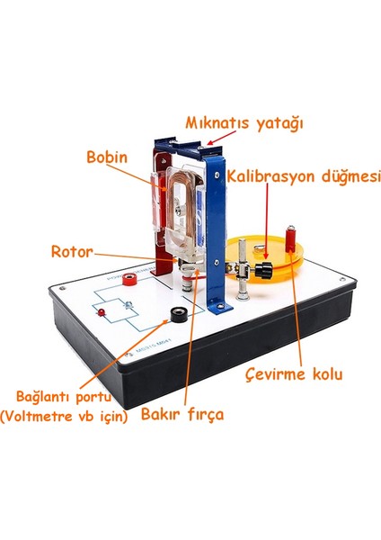 Manyetik Alandan Elektrik Üretme Dinamo Modeli Güç Aktarımı Elektromanyetik Indüksiyon Montajlı fiyatları