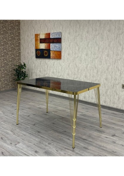 Mutfak Masası Takımı, Salon Masa Takımı 6 Kişilik Mutfak Masası Takımı, Gümüş Benchli Masa Takımı