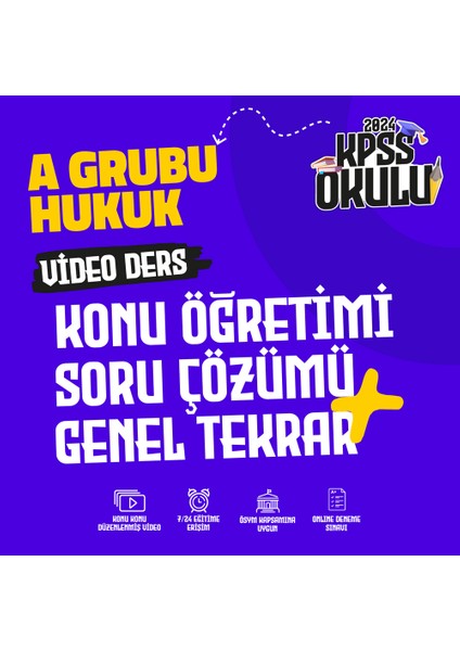 Farklı Uzem Kpss A Grubu Hukuk 2024 Video Ders (Gygk 2024 Video Ders) Fuzem