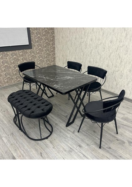 Mutfak Masa Takımı 6 Kişilik Mutfak Masa Takımı New Uzay Galaksy Takım