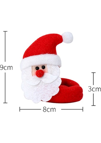 6 Adet Noel Şarap Bardağı Noel Baba--Noel Tatil Partisi Şarap Bardağı Için Içecek Işaretleyiciler,декоративные Подарки (Yurt Dışından)