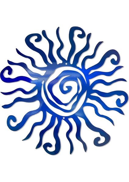 Sun Metal Duvar Sanatı Dış Mekan Dekoru - 11,8 Inç Pas Korumalı Duvar Heykeli - Bahçe Mavisi Için Mükemmel,декоративные Подарки (Yurt Dışından)