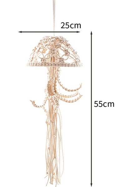 Makrome Duvar Asılı, Yıldız Işıkları ile Denizanası Dream Catcher, Duvar Sanatı Dekor Güzel Daire Odası Kapı Dekorasyonu,декоративные Подарки (Yurt Dışından) fiyatları