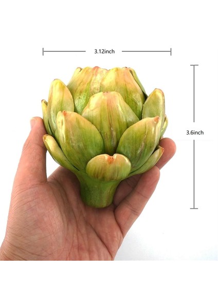 Ev Düğün Masa Dekorasyonu Için 6 Paket Yapay Enginar Sebze ve Meyveler (Yeşil),декоративные Подарки (Yurt Dışından) modelleri