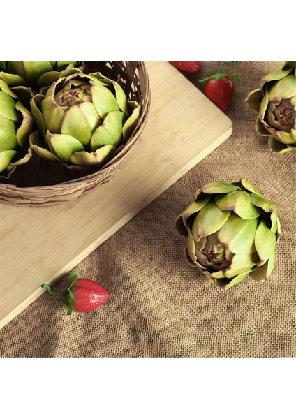 Ev Düğün Masa Dekorasyonu Için 6 Paket Yapay Enginar Sebze ve Meyveler (Yeşil),декоративные Подарки (Yurt Dışından) fırsatları