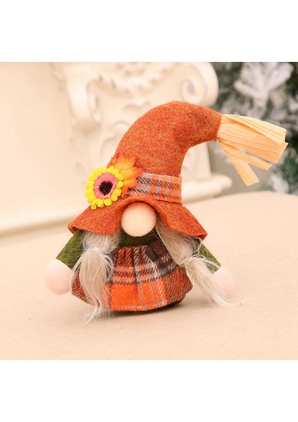 Sonbahar Gnome Sonbahar Gnome Kabak Ayçiçeği Isveç Cüce Sgiving Günü Hediyesi Sonbahar Bebek Pencere A,декоративные Подарки (Yurt Dışından)
