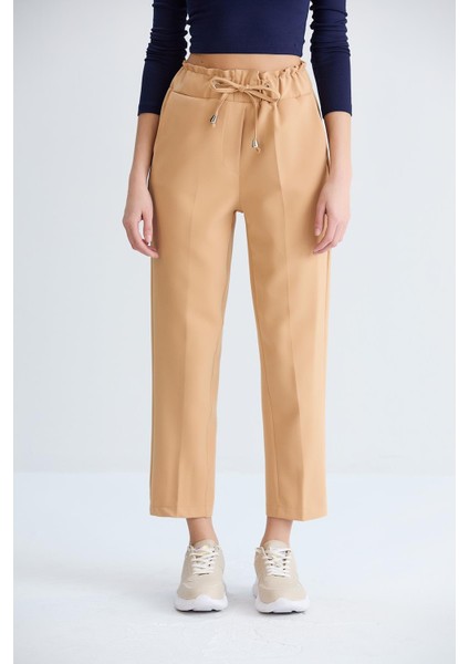 Kuş Gözlü Pantolon Camel fiyatları