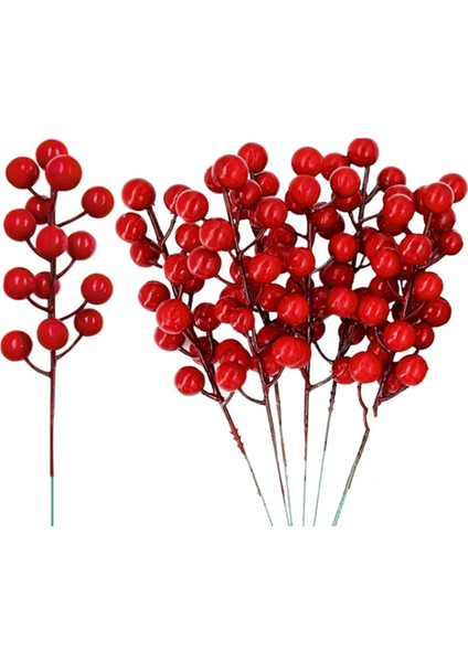 25 Adet 20CM Berry Noel Süslemeleri Kaynaklanıyor, Noel Seçtikleri Dallar Çubuklar Dallar,декоративные Подарки (Yurt Dışından)