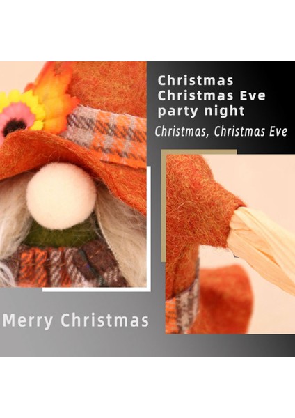 Sonbahar Gnome Sonbahar Gnome Kabak Ayçiçeği Isveç Cüce Sgiving Günü Hediyesi Sonbahar Bebek Pencere A,декоративные Подарки (Yurt Dışından)