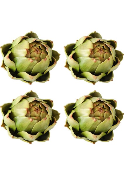 Ev Düğün Masa Dekorasyonu Için 4 Paket Yapay Enginar Sebze ve Meyveler (Yeşil),декоративные Подарки (Yurt Dışından)